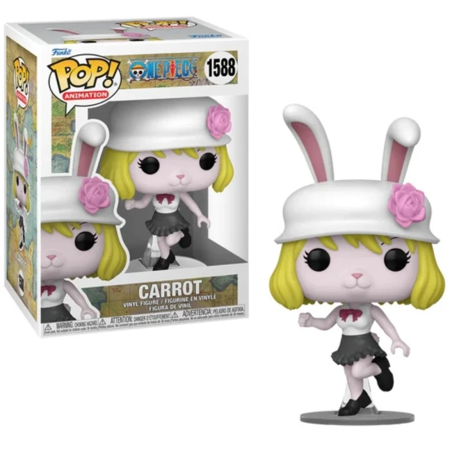 Funko POP One Piece – Carrot 1588 – Version avec boîte – Édition officielle Figurine Funko POP One Piece Carrot 1588 avec boîte et tenue fleurie