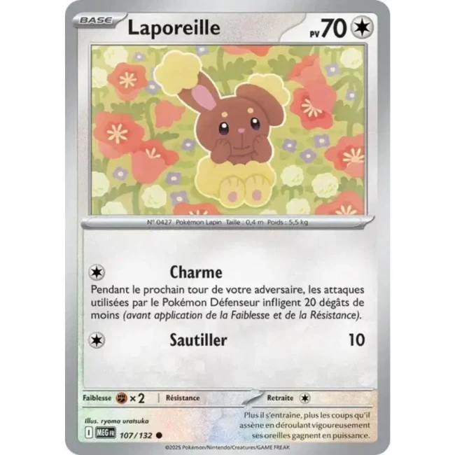 Carte Pokémon Laporeille 107/132 - ME1 Méga évolution