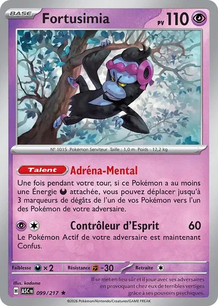 Carte Pokémon Fortusimia 99/217 - ME02.5 Héros Transcendants
