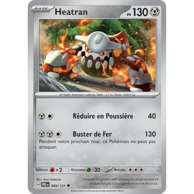 Carte Pokémon Heatran 68/131 - EV8.5 Evolutions Prismatiques