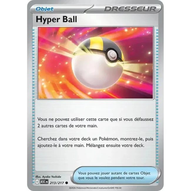 Carte Pokémon Hyper Ball 213/217 - ME02.5 Héros Transcendants