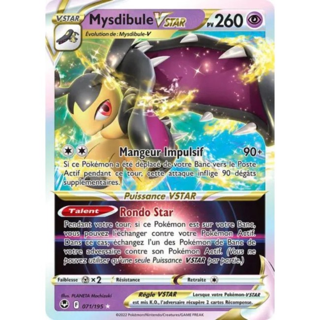  Carte Pokémon Mysdibule VSTAR 071/195 – EB Tempête Argentée