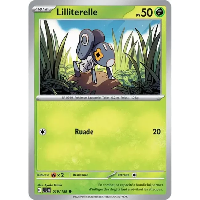 Carte Pokémon Lilliterelle 19/159 - EV9 Aventures Ensemble