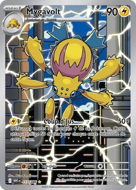 Carte Pokémon Mygavolt 117/86 - EV10.5 Flamme Blanche