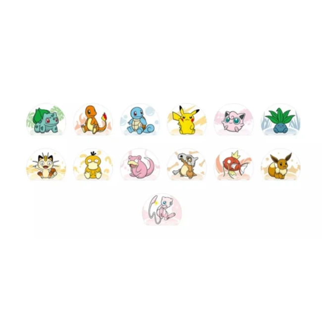Pokémon - 151C Clip Holder Set s-Chinese Box - CN Différents modèles de clips Pokémon présentés pour le 151C Clip Holder Set chinois.