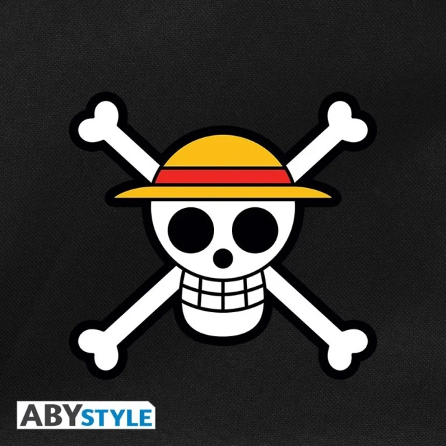 Motif du crâne au chapeau de paille sur le sac à dos One Piece Skull