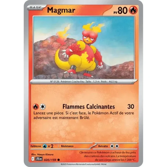 Carte Pokémon Magmar 20/159 - EV9 Aventures Ensemble
