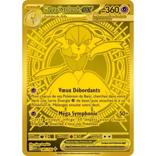 Carte Pokémon Méga-Gardevoir ex 187/132 - ME1 Méga évolution