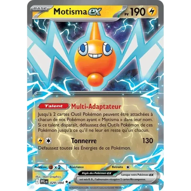 Carte Pokémon Motisma ex 29/94 - ME02 Flammes Fantasmagoriques