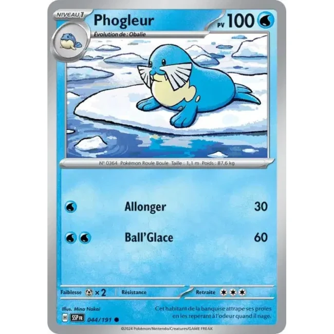 Carte Pokémon Phogleur 44/191 - EV8 Étincelles Déferlantes