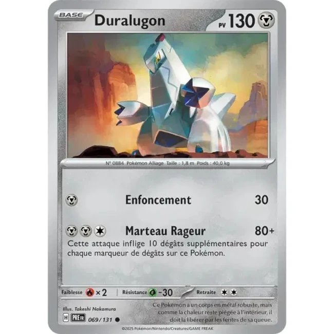 Carte Pokémon Duralugon 69/131 - EV8.5 Evolutions Prismatiques