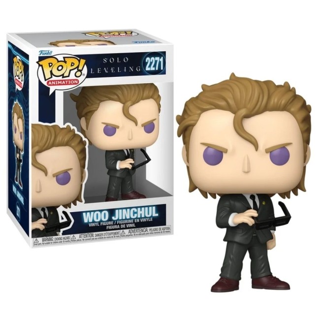 Funko POP Woo Jinchul Solo Leveling figurine et packaging