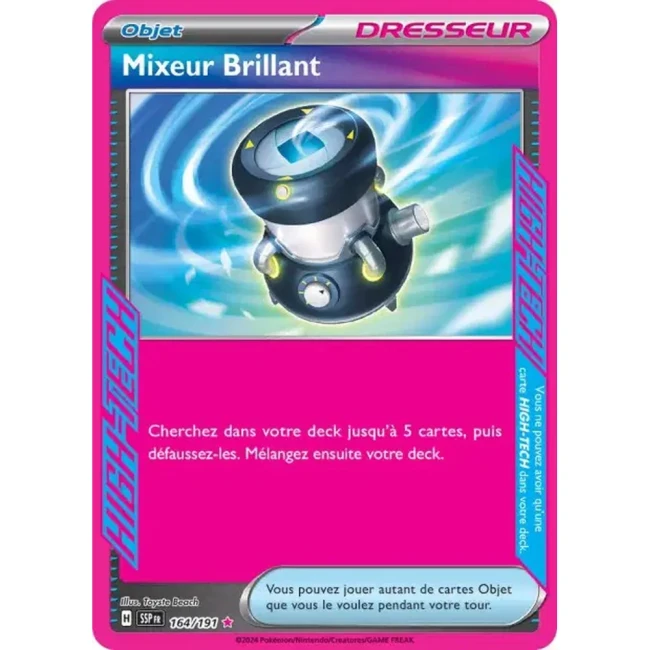 Carte Pokémon Mixeur Brillant 164/191 - EV8 Étincelles Déferlantes