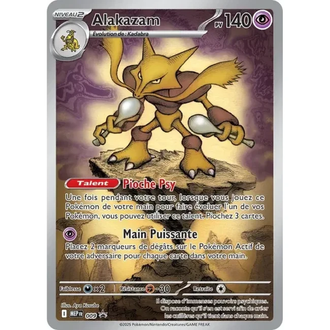 Carte Pokémon Alakazam 009 - Méga évolution PROMO