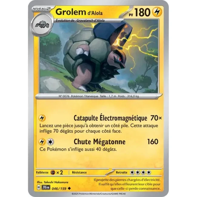 Carte Pokémon Grolem d'Alola 46/159 - EV9 Aventures Ensemble