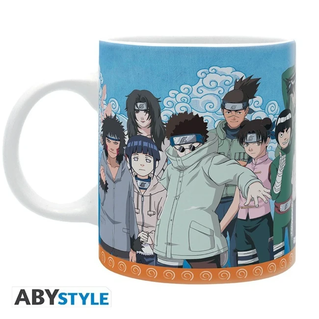 Mug Naruto 320 ml avec illustration des genin de Konoha, vue de dos
