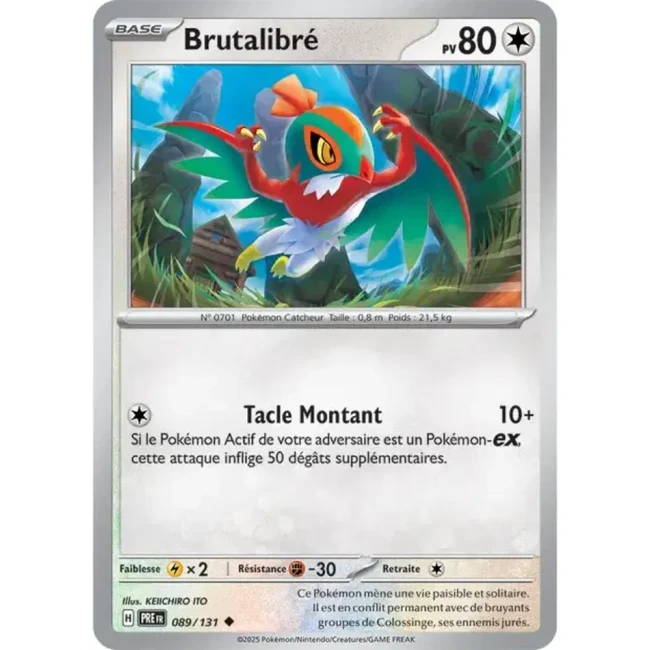 Carte Pokémon Brutalibré 89/131 - EV8.5 Evolutions Prismatiques