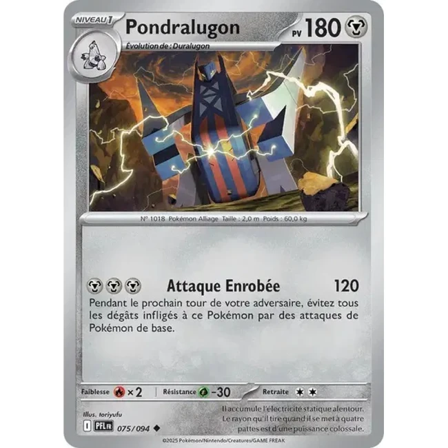 Carte Pokémon Pondralugon 75/94 - ME02 Flammes Fantasmagoriques