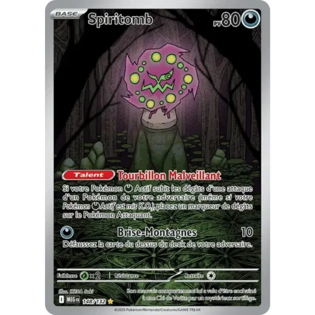 Carte Pokémon Spiritomb 148/132 - ME1 Méga évolution