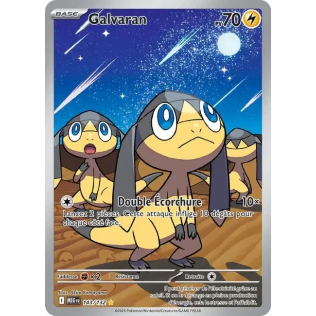 Carte Pokémon Galvaran 143/132 - ME1 Méga évolution