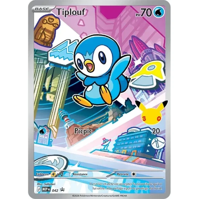 Carte Pokémon  Tiplouf 042 - Méga évolution PROMO