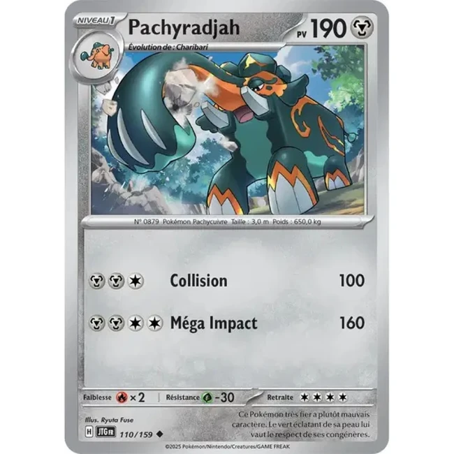 Carte Pokémon Pachyradjah 110/159 - EV9 Aventures Ensemble