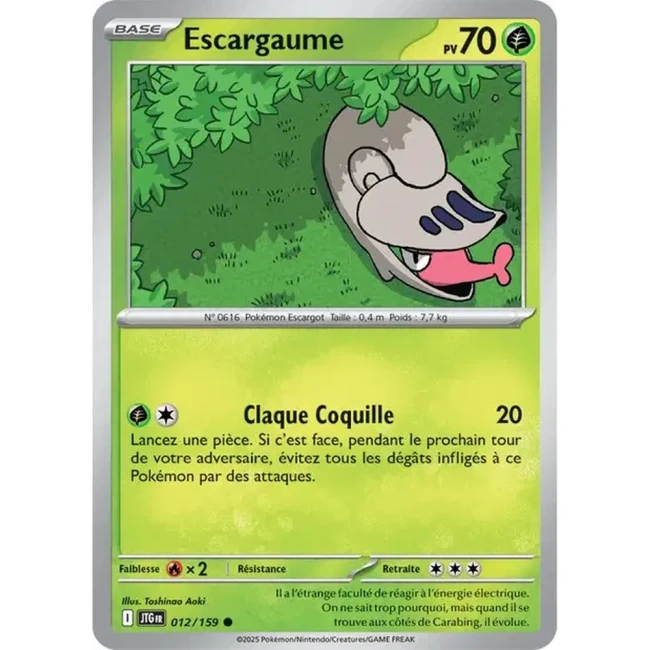 Carte Pokémon Escargaume 12/159 - EV9 Aventures Ensemble