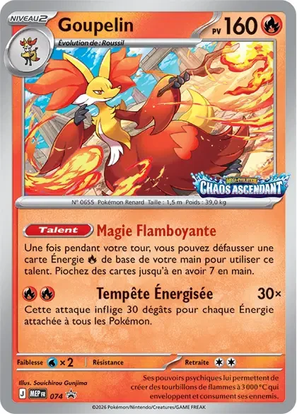 Carte Pokémon Goupelin 074 - Méga évolution PROMO