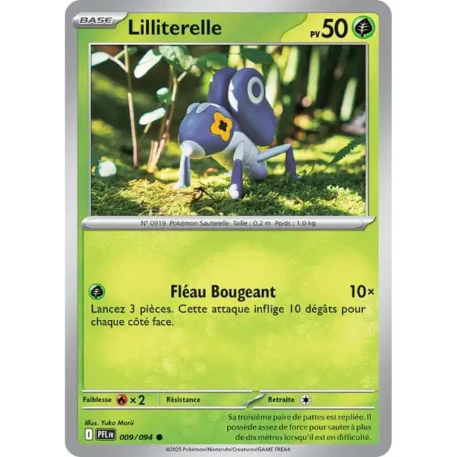 Carte Pokémon Lilliterelle 9/94 - ME02 Flammes Fantasmagoriques