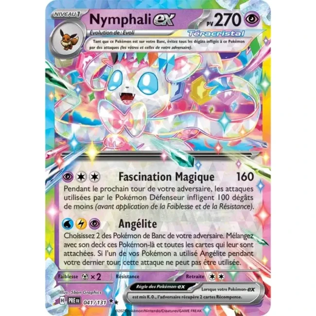 Carte Pokémon Nymphali ex 41/131 - EV8.5 Evolutions Prismatiques