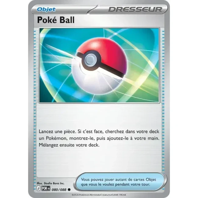 Carte Pokémon Poké Ball 080/088 - ME03 Equilibre Parfait