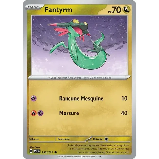 Carte Pokémon Fantyrm 158/217 - ME02.5 Héros Transcendants