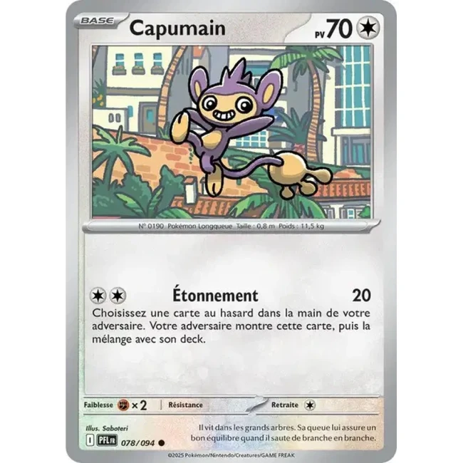 Carte Pokémon Capumain 78/94 - ME02 Flammes Fantasmagoriques