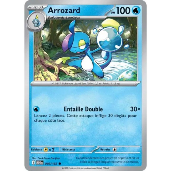 Carte Pokémon Arrozard 40/132 - ME1 Méga évolution