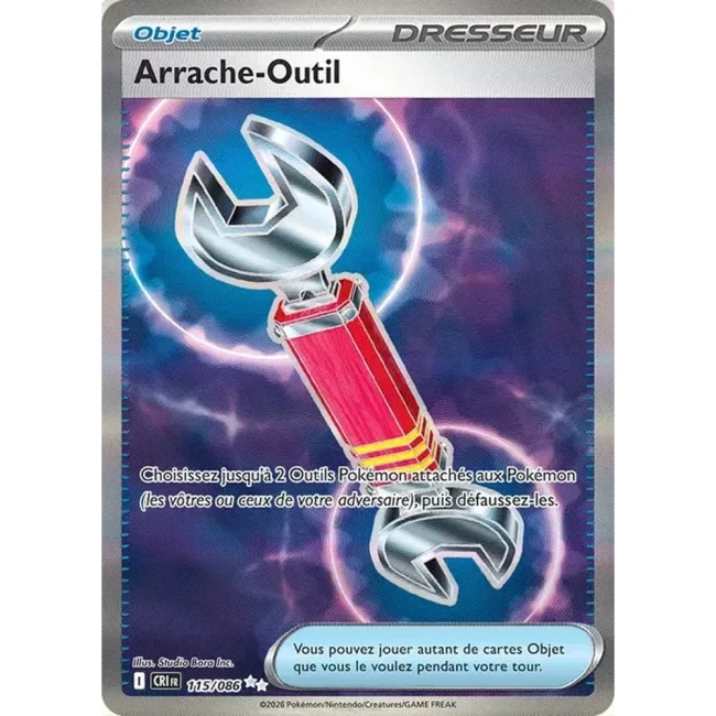Carte Pokémon Arrache-Outil 115/086 - ME04 Chaos Ascendant