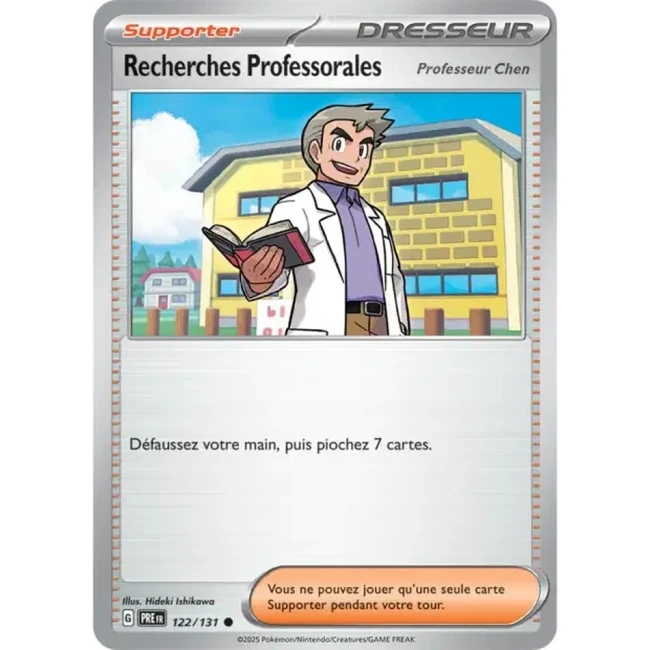 Carte Pokémon Recherches Professorales Professeur Chen 122/131 - EV8.5 Evolutions Prismatiques