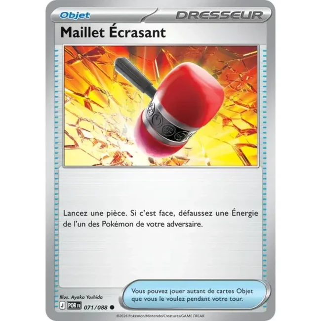 Carte Pokémon Maillet Écrasant 071/088 - ME03 Equilibre Parfait