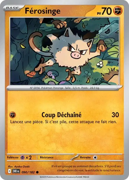 Carte Pokémon Férosinge 90/182 - EV10 Rivalités Destinées