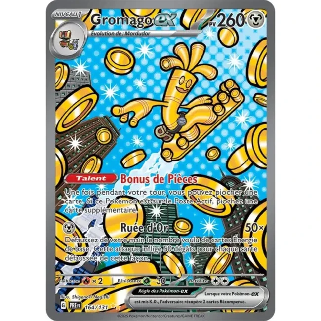 Carte Pokémon Gromago ex 164/131 - EV8.5 Evolutions Prismatiques