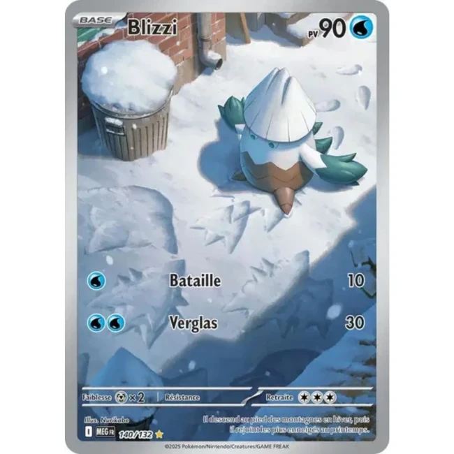 Carte Pokémon Blizzi 140/132 - ME1 Méga évolution