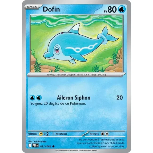 Carte Pokémon Dofin 21/084 - ME05 Nuit Noire