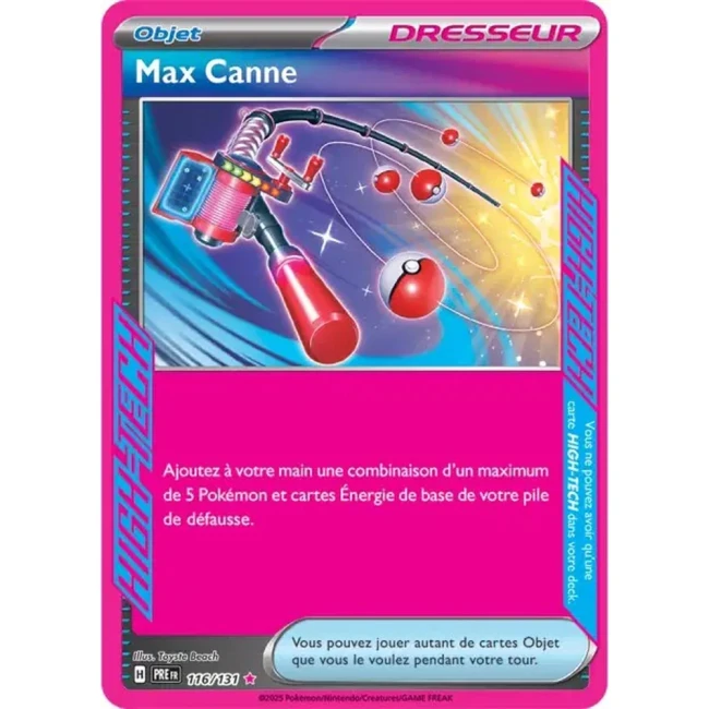 Carte Pokémon Max Canne 116/131 - EV8.5 Evolutions Prismatiques