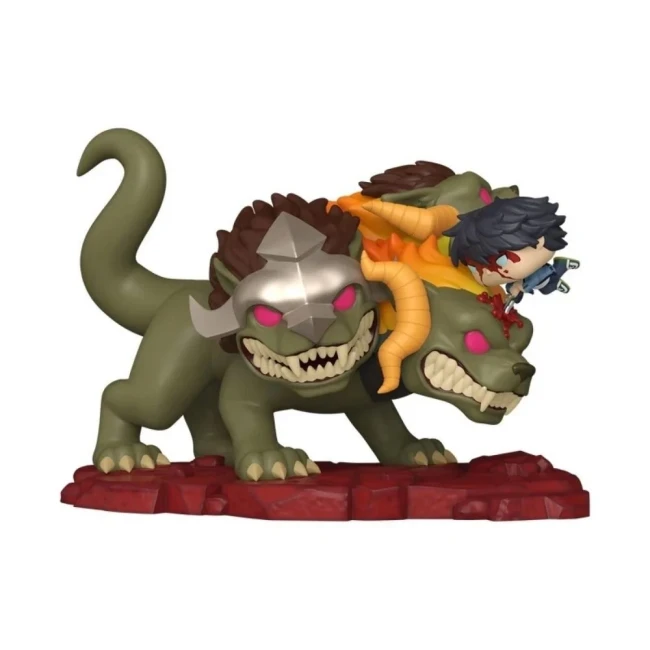 Funko POP Deluxe Solo Leveling Sung Jinwoo vs Cerberus Figurine Funko POP Deluxe Sung Jinwoo affrontant Cerberus