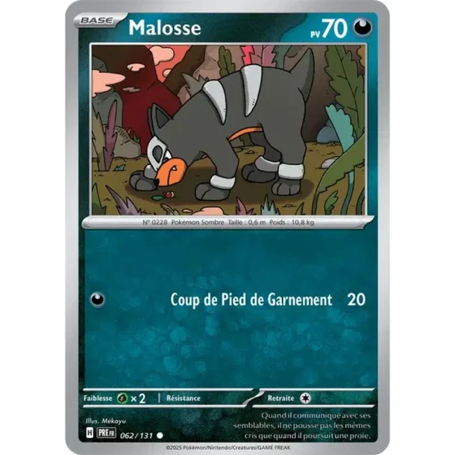 Carte Pokémon Malosse 62/131 - EV8.5 Evolutions Prismatiques