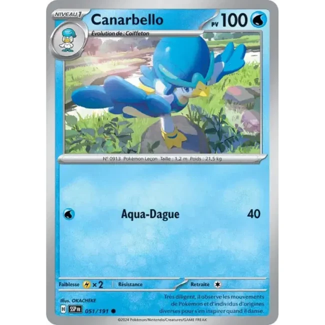 Carte Pokémon Canarbello 51/191 - EV8 Étincelles Déferlantes
