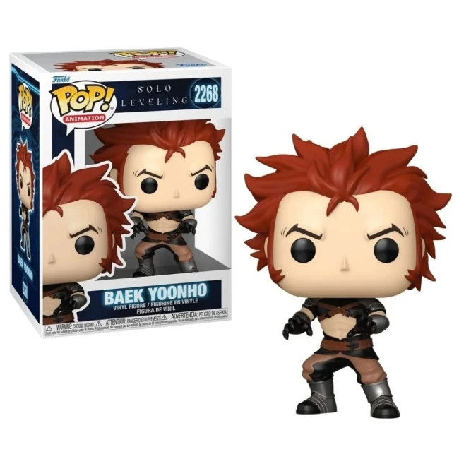 Funko POP Solo Leveling Baek Yoonho avec boîte officielle Funko POP Baek Yoonho Solo Leveling figurine et packaging