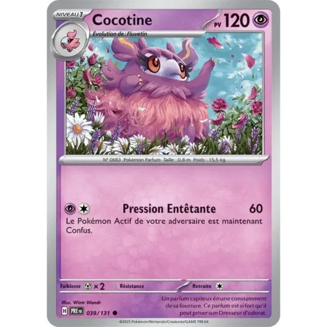 Carte Pokémon Cocotine 39/131 - EV8.5 Evolutions Prismatiques