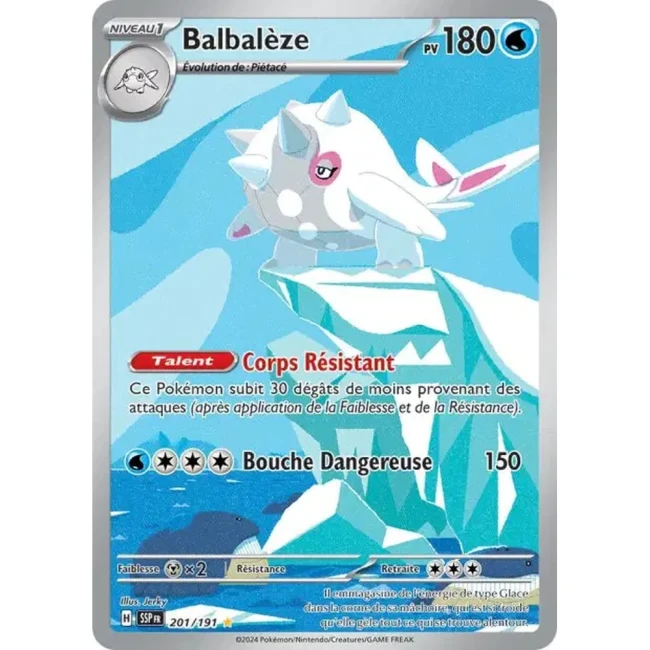 Carte Pokémon Balbalèze 201/191 - EV8 Étincelles Déferlantes