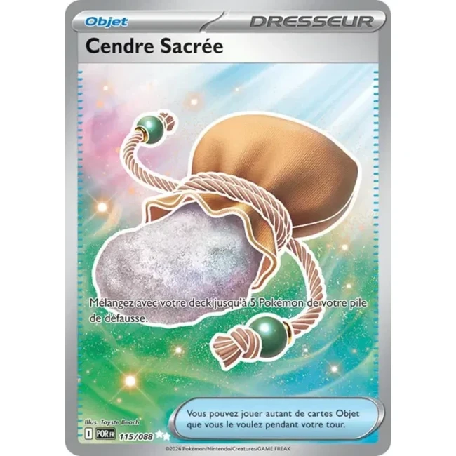 Carte Pokémon Cendre Sacrée 115/088 - ME03 Equilibre Parfait
