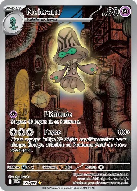 Carte Pokémon Neitram 121/86 - EV10.5 Foudre Noire